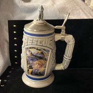AVON -1997-Vintage Tribute to Rescue Workers Stein made in Brazil #22449